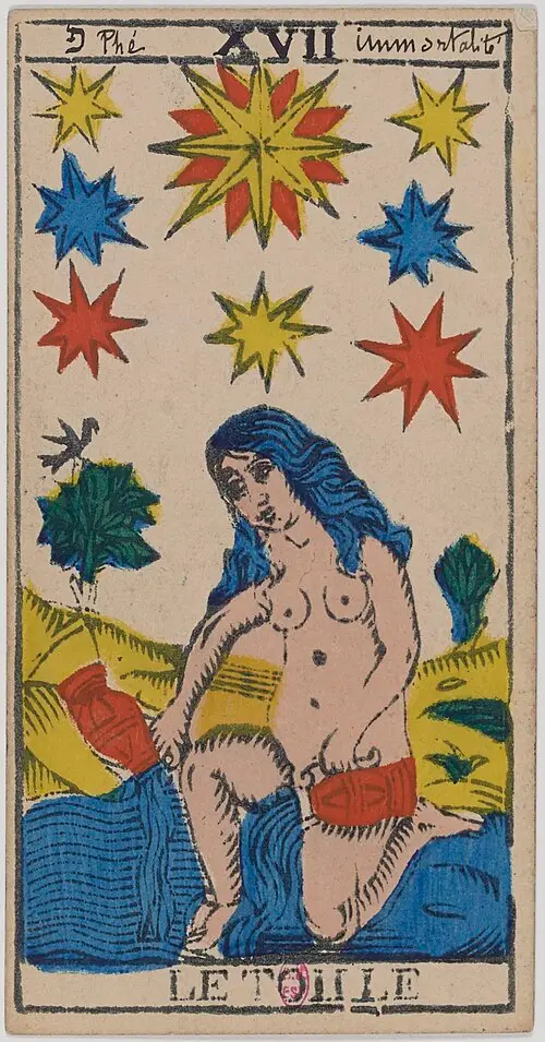 Der Stern · L’Étoile. Historische Camoin-Karte, um 1890–1900, nach dem Conver-Muster.