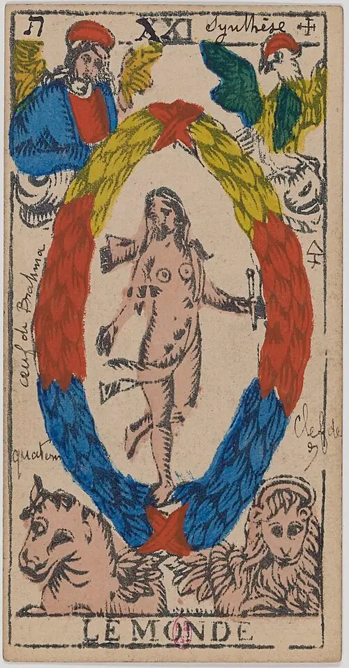 Die Welt · Le Monde. Historische Camoin-Karte, um 1890–1900, nach dem Conver-Muster.